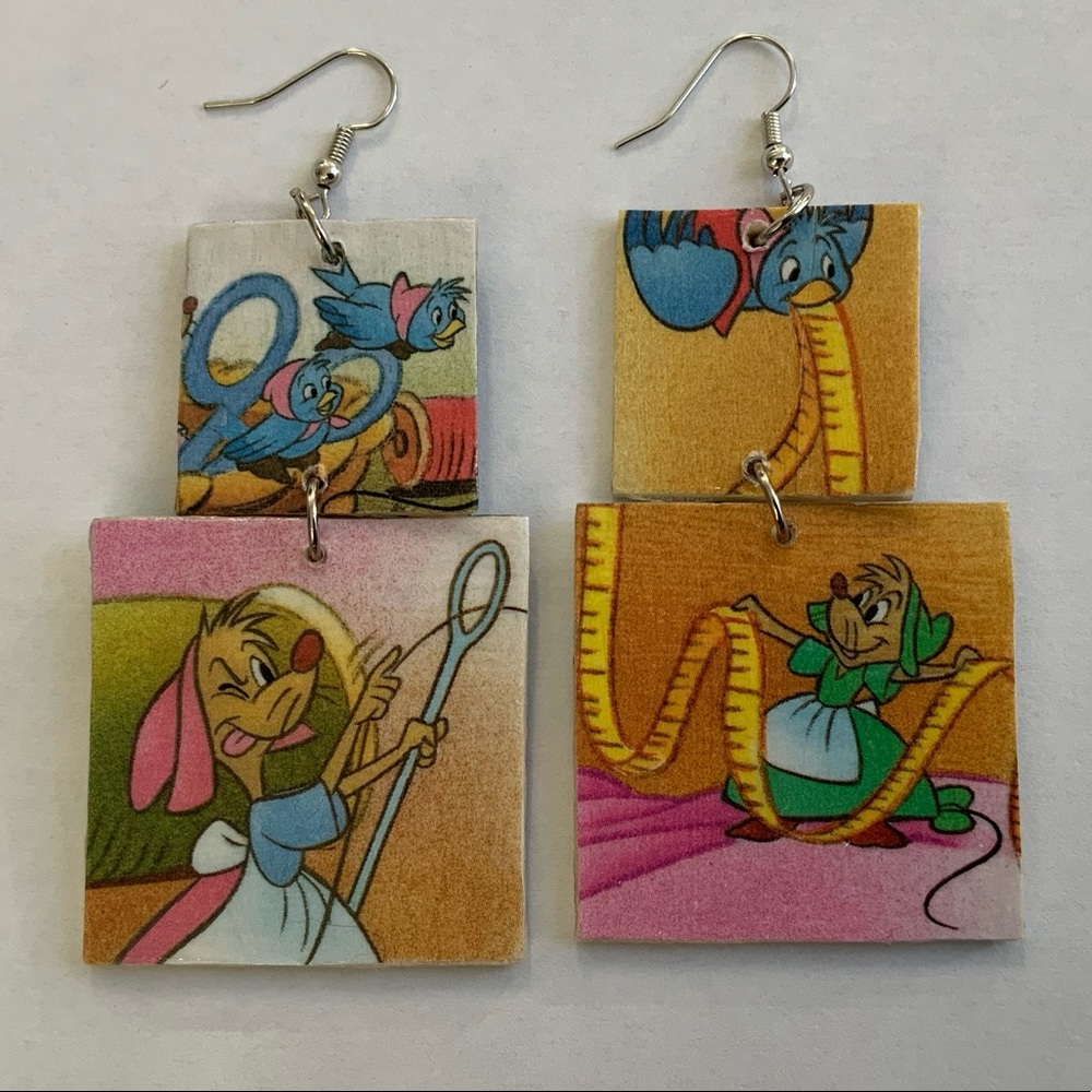 Vintage Walt Disney Cinderella Earrings